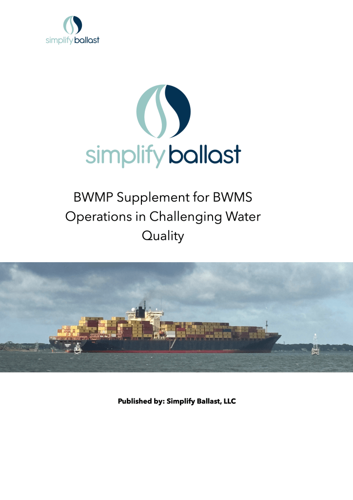 Simplify Ballast challenging-water guidance document for BWMS operation — click to open full size