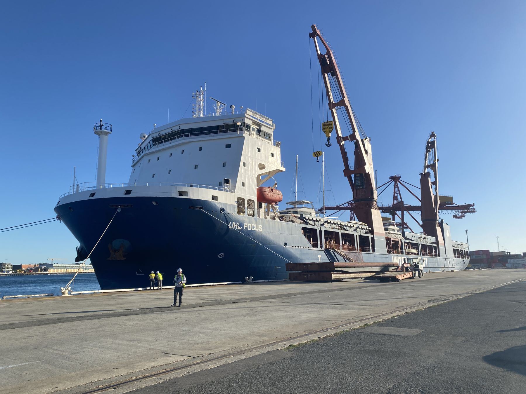A vessel at the quay