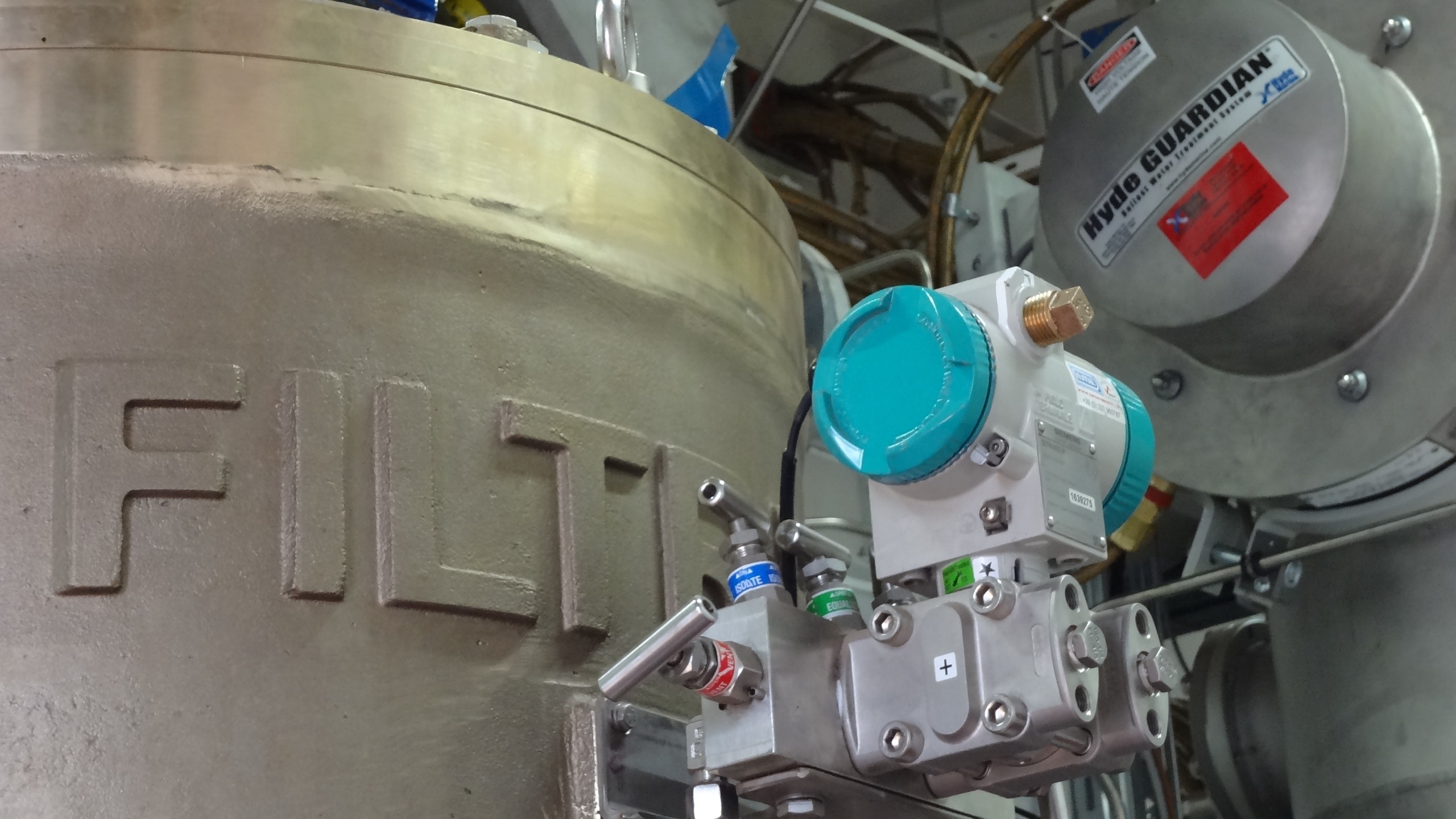 BWMS filter and UV treatment unit inspected during commissioning